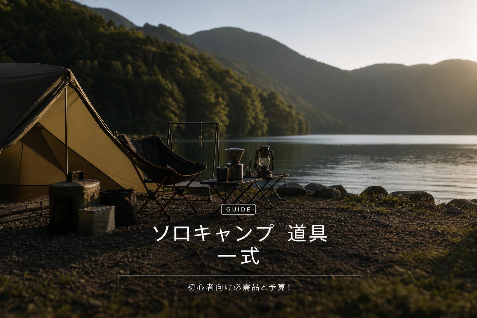 ソロキャンプ 道具 一式｜初心者向け必需品と予算