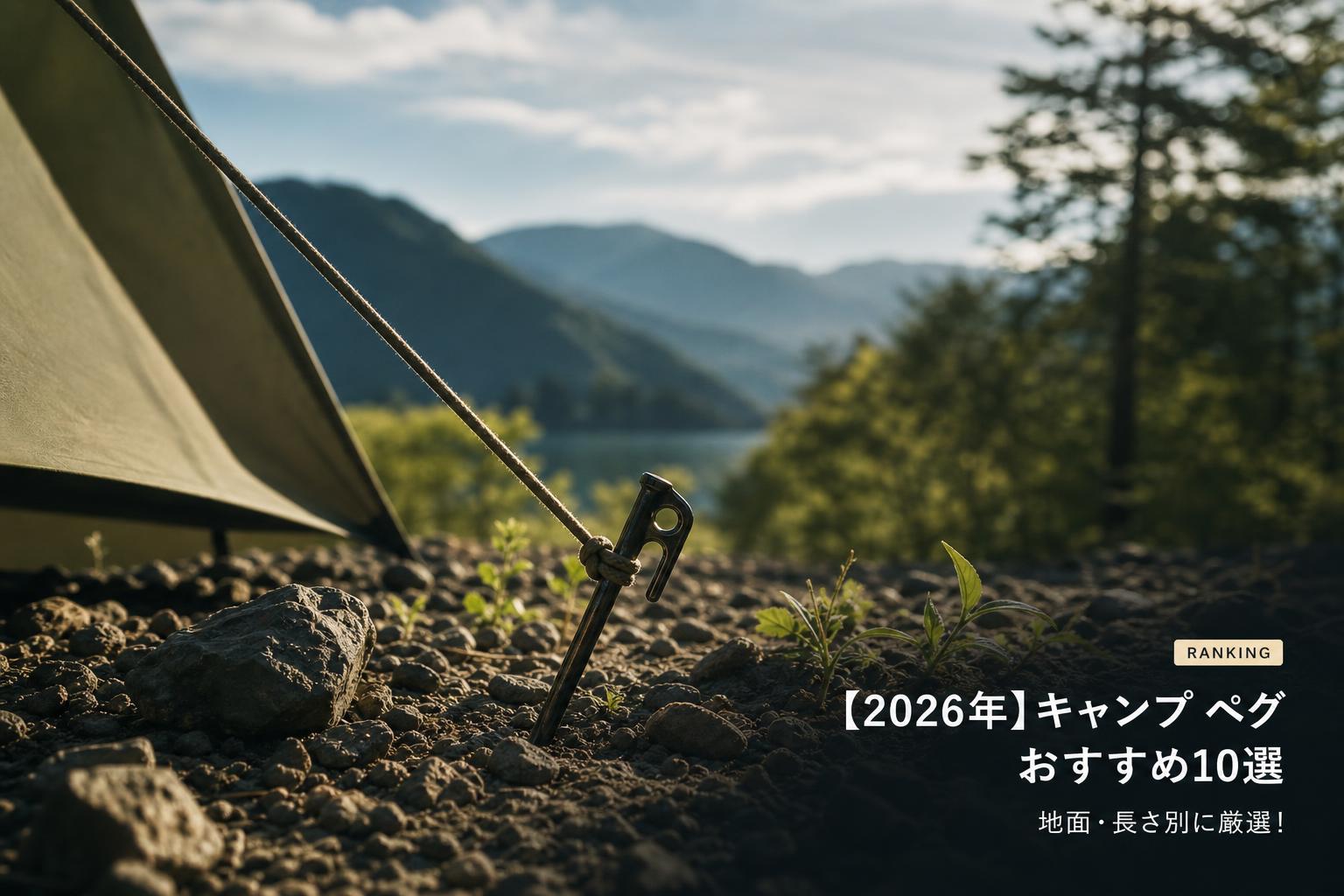 【2026年】キャンプ ペグ おすすめ10選｜地面・長さ別に厳選