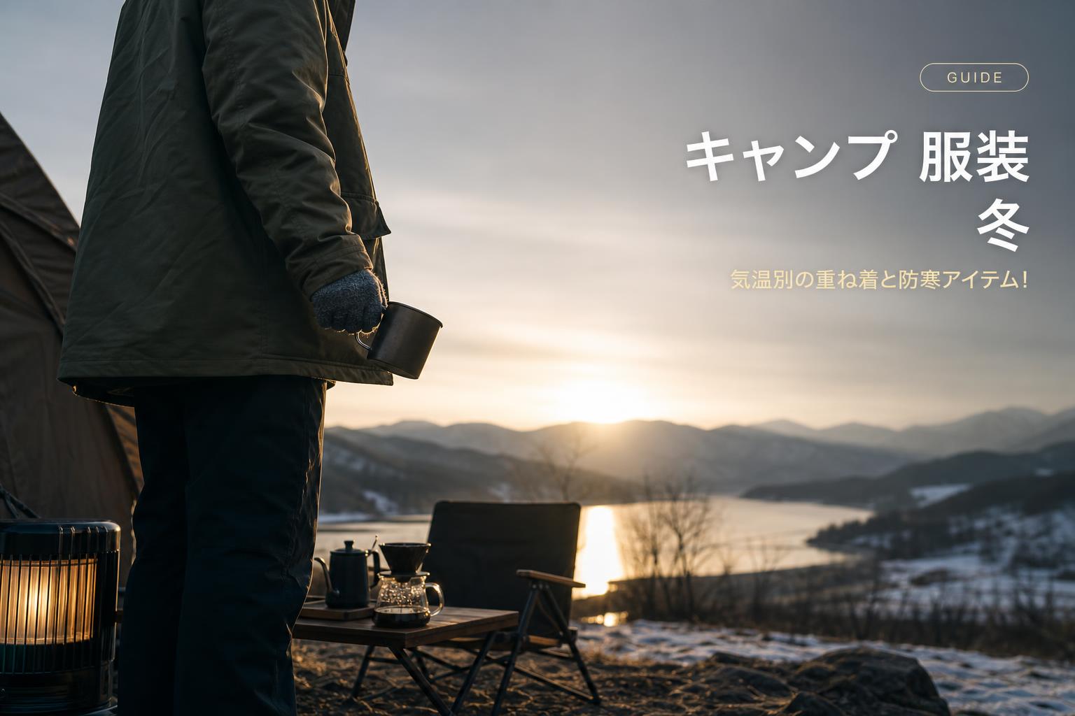キャンプ 服装 冬｜気温別の重ね着と防寒アイテム
