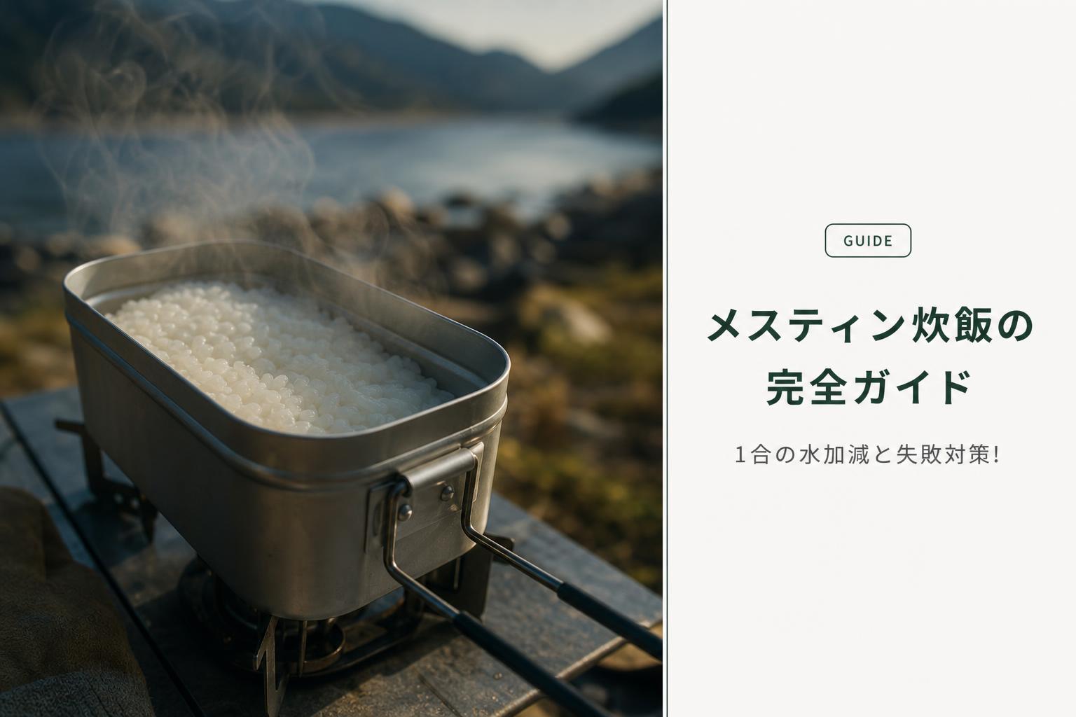 メスティン炊飯の完全ガイド｜1合の水加減と失敗対策