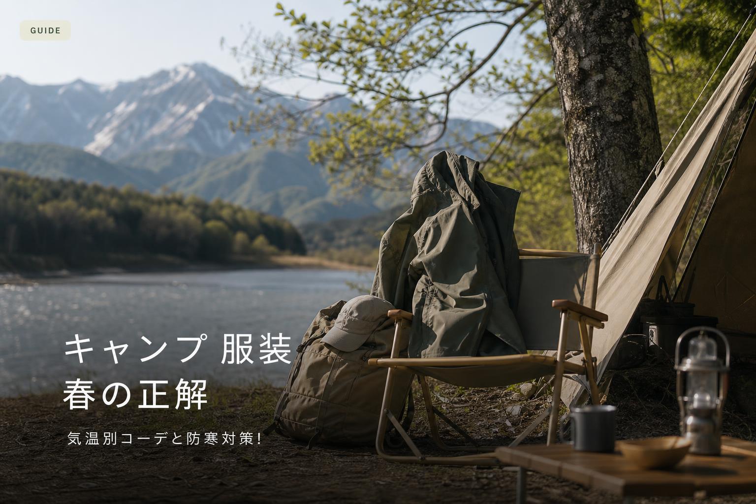 キャンプ 服装 春の正解｜気温別コーデと防寒対策
