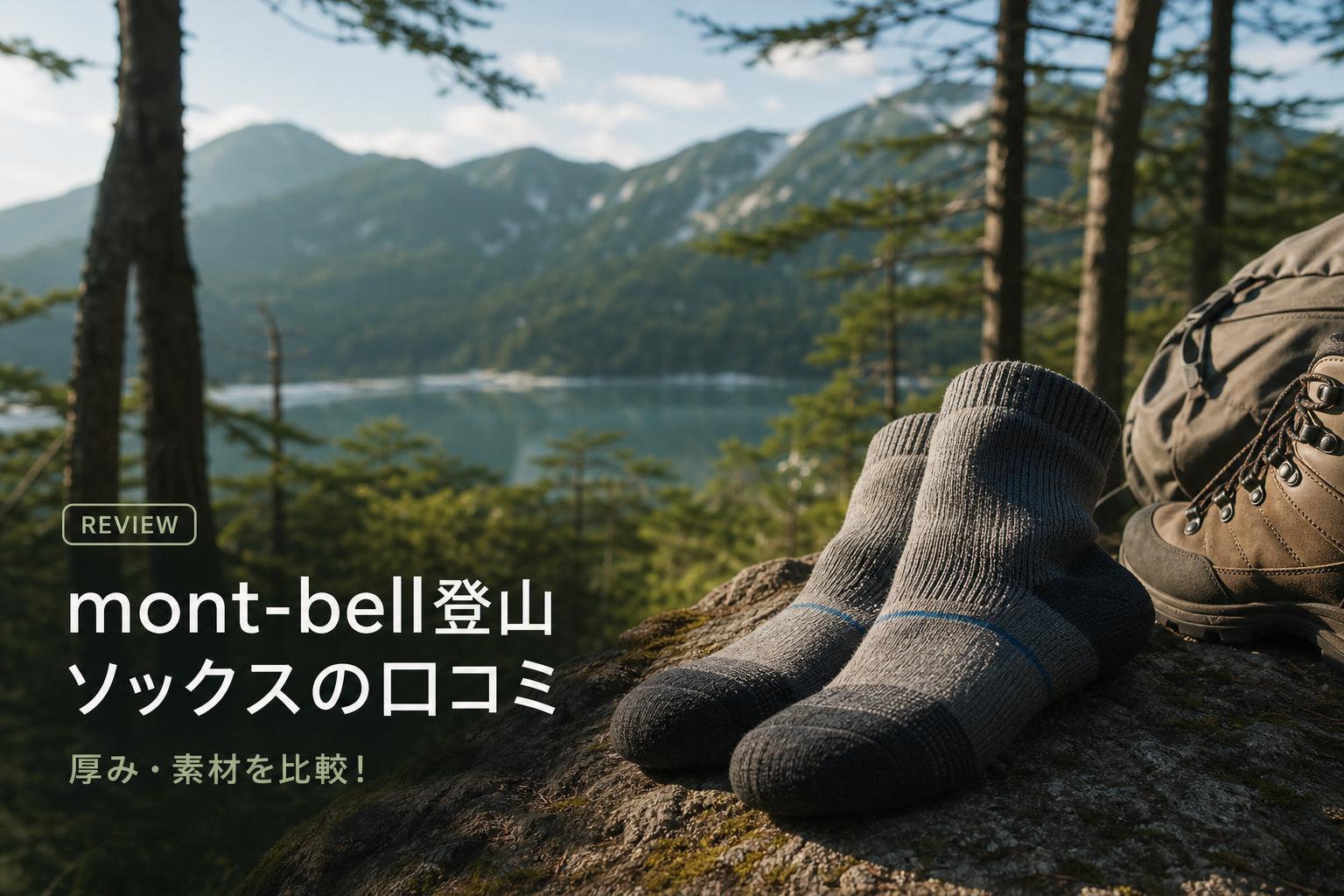 mont-bell登山ソックス口コミ｜厚み・素材の選び方