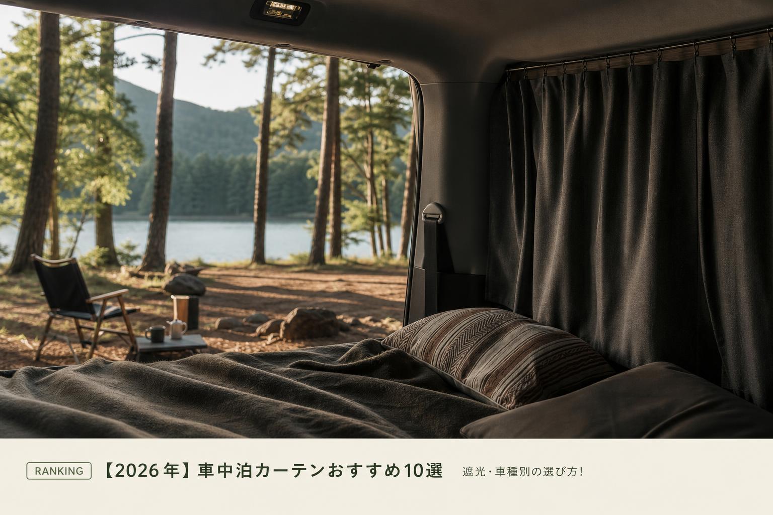 【2026年】車中泊カーテンおすすめ10選｜遮光・車種別の選び方