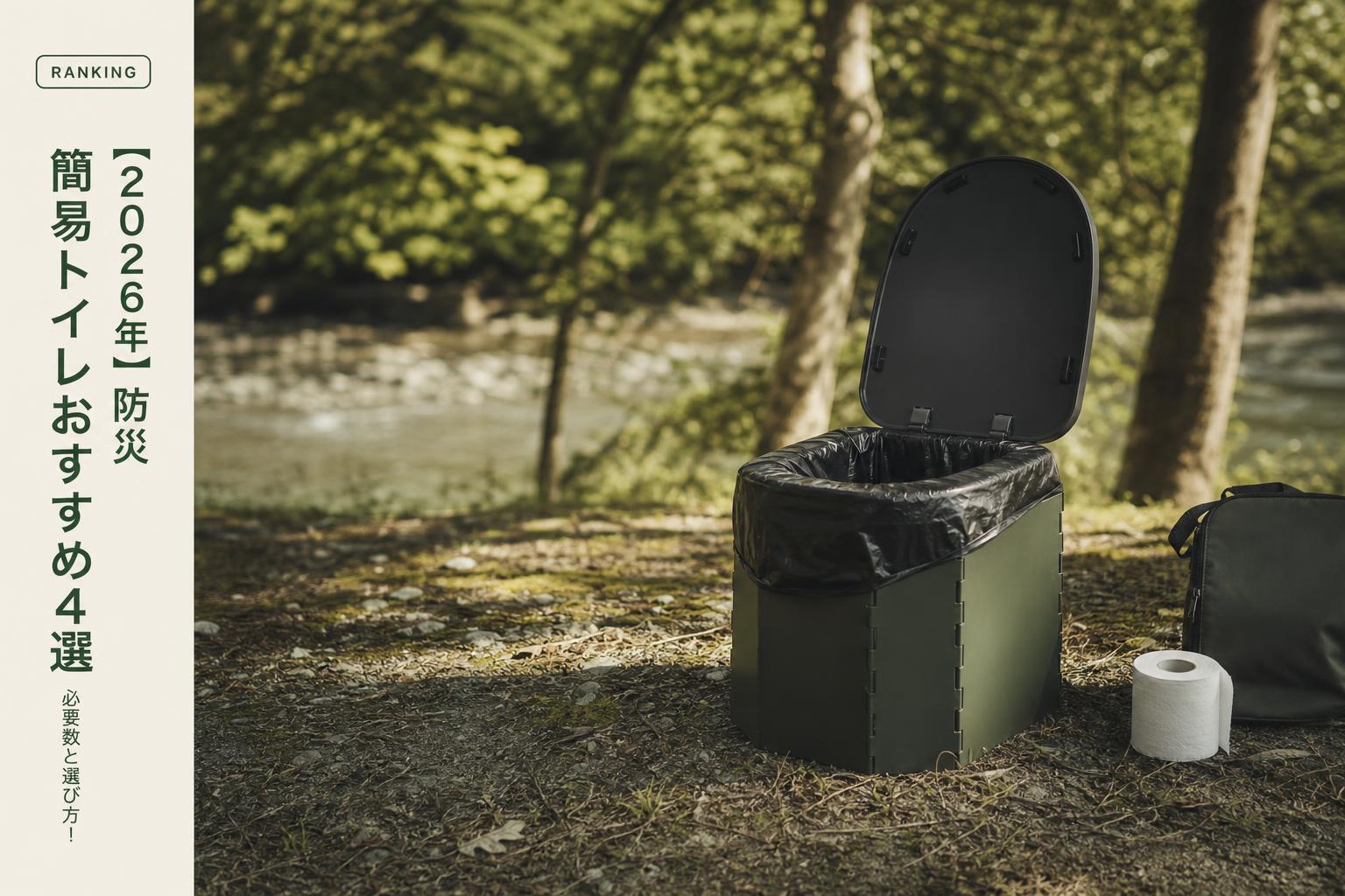 【2026年】防災 簡易トイレおすすめ4選｜必要数と選び方