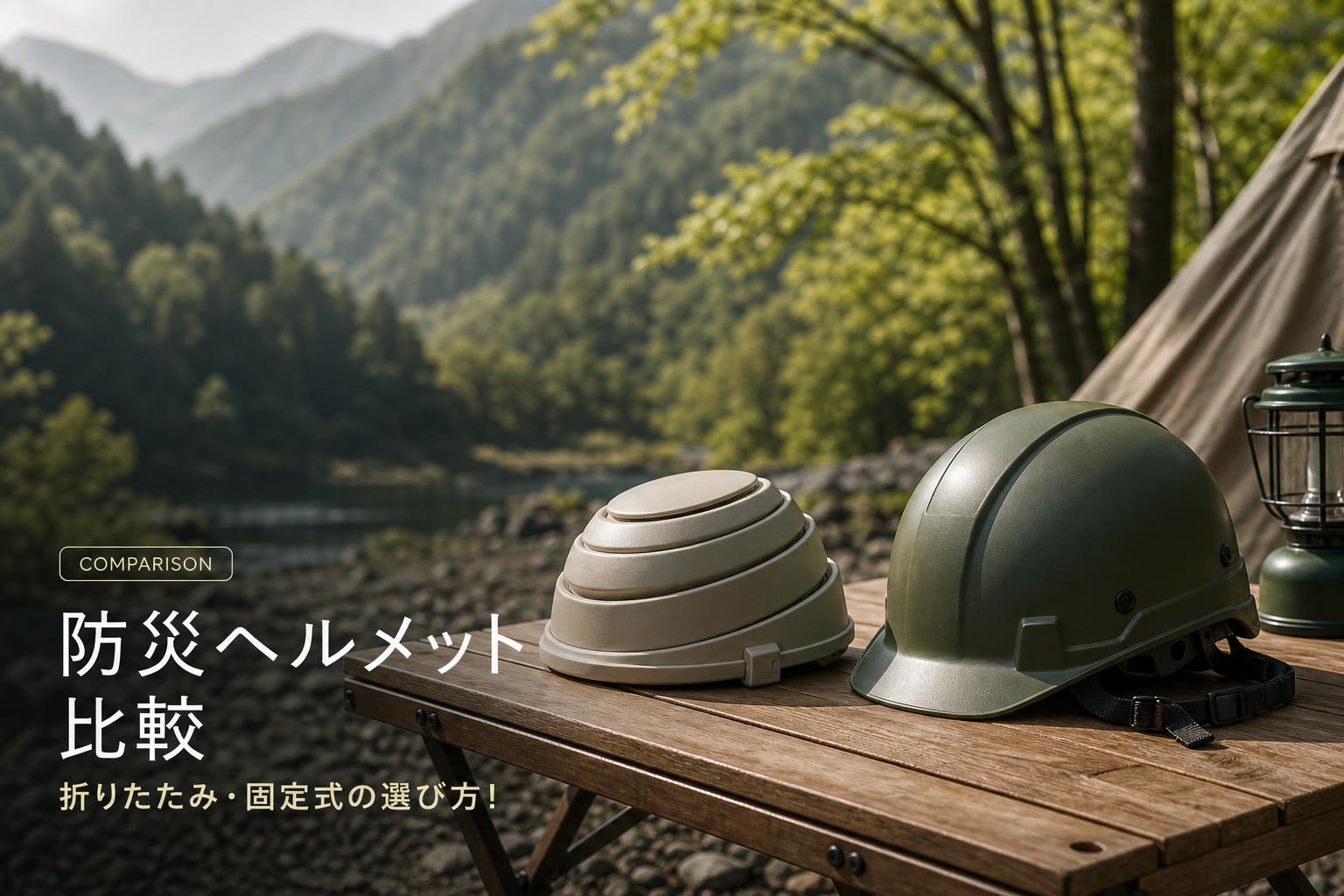 防災ヘルメット比較｜折りたたみ・固定式の選び方
