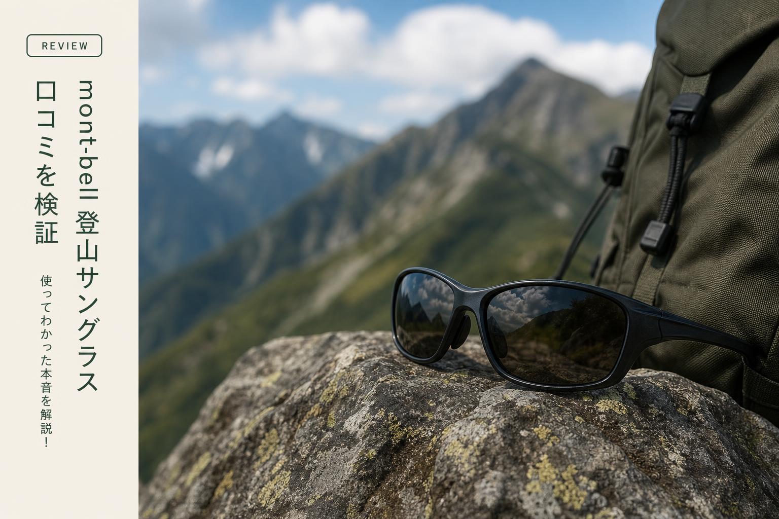 mont-bell 登山サングラス口コミ｜4モデル比較