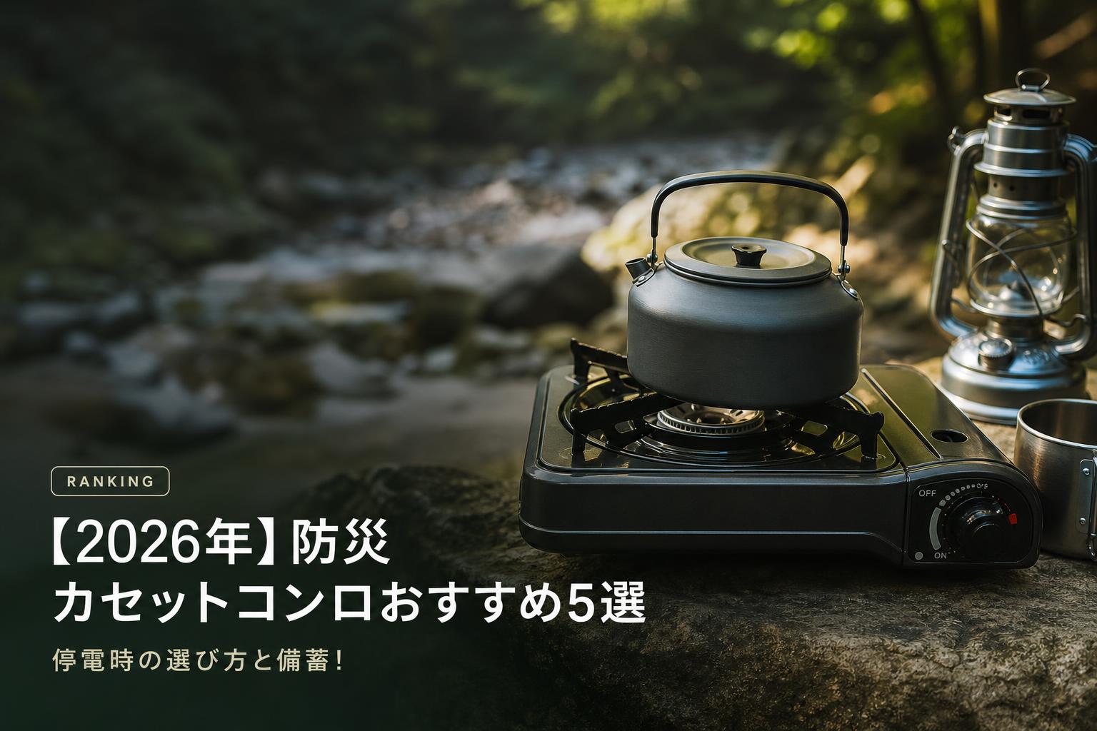 【2026年】防災カセットコンロおすすめ5選｜停電時の選び方と備蓄