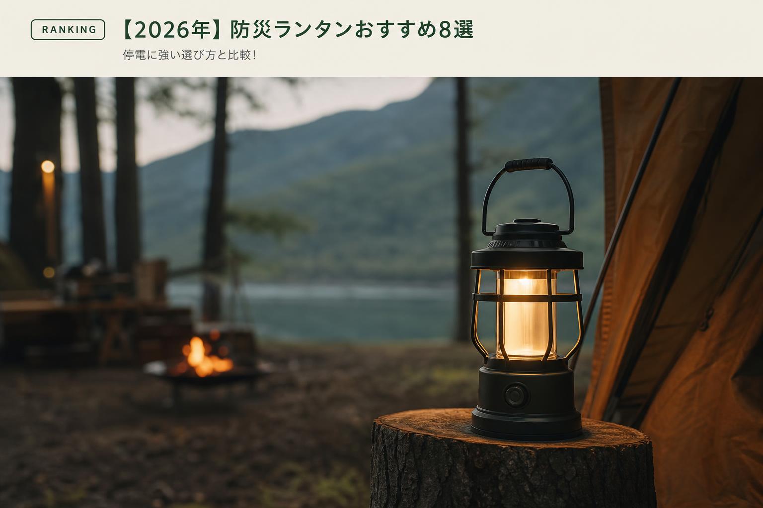 【2026年】防災ランタンおすすめ8選｜停電に強い選び方と比較