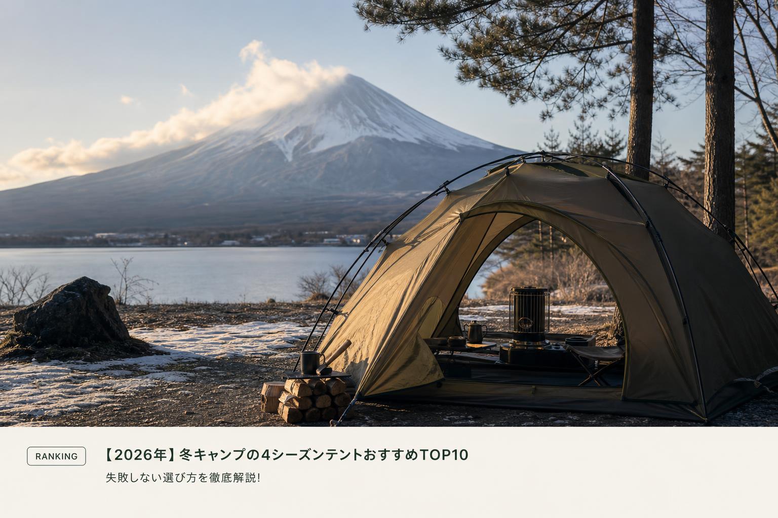 【2026年】冬キャンプの4シーズンテントおすすめTOP10