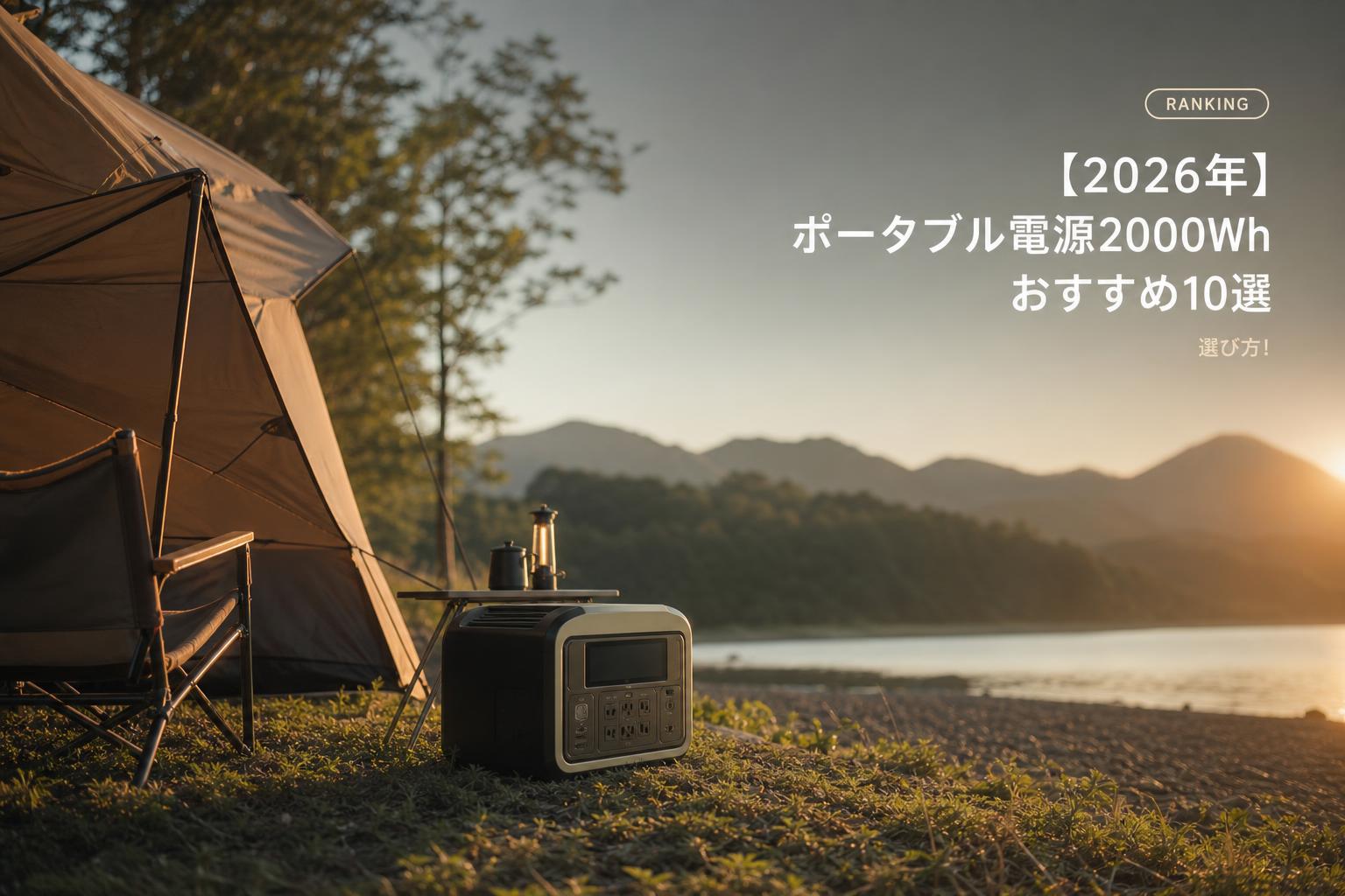 【2026年】ポータブル電源2000Whおすすめ10選｜選び方