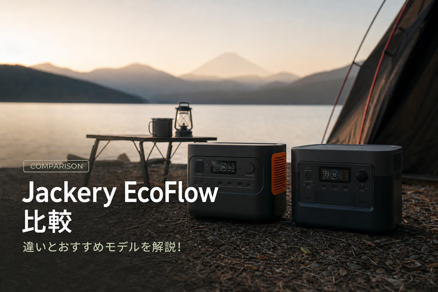 Jackery EcoFlow 比較｜違いとおすすめモデルを解説