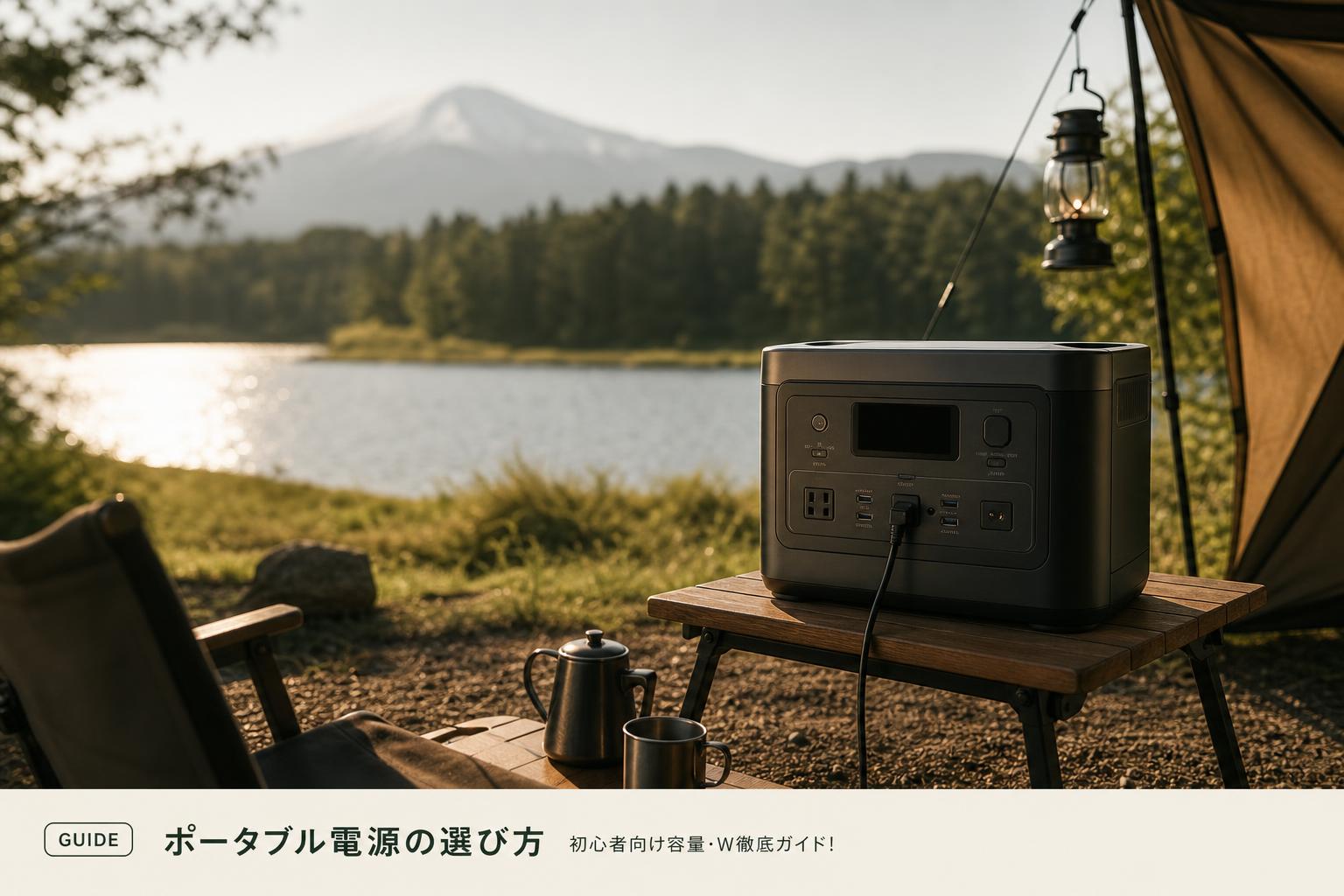 ポータブル電源の選び方｜初心者向け容量・W徹底ガイド