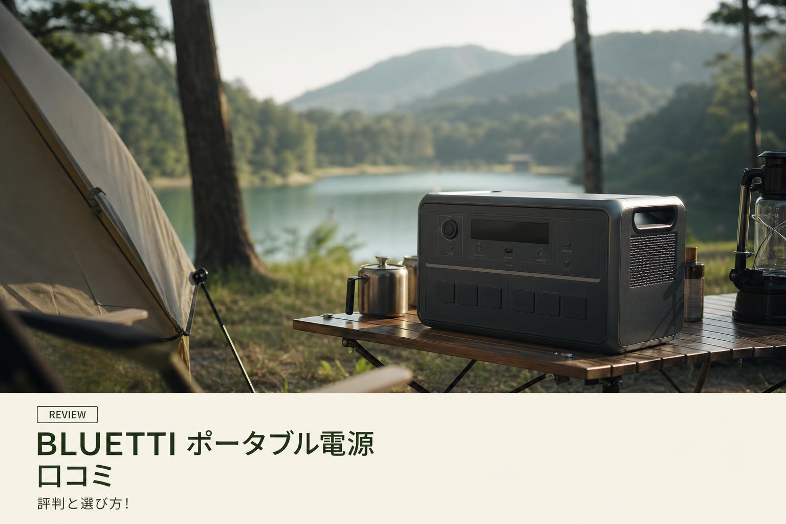 BLUETTI ポータブル電源 口コミ｜評判と選び方