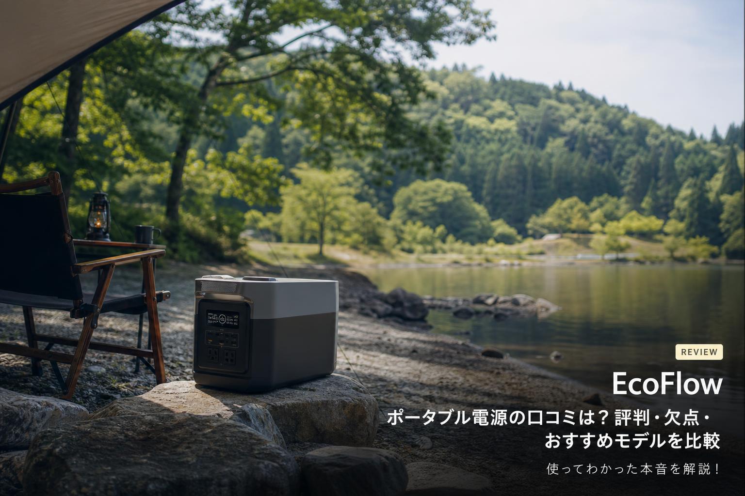 EcoFlow ポータブル電源の口コミは？評判・欠点・おすすめモデルを比較