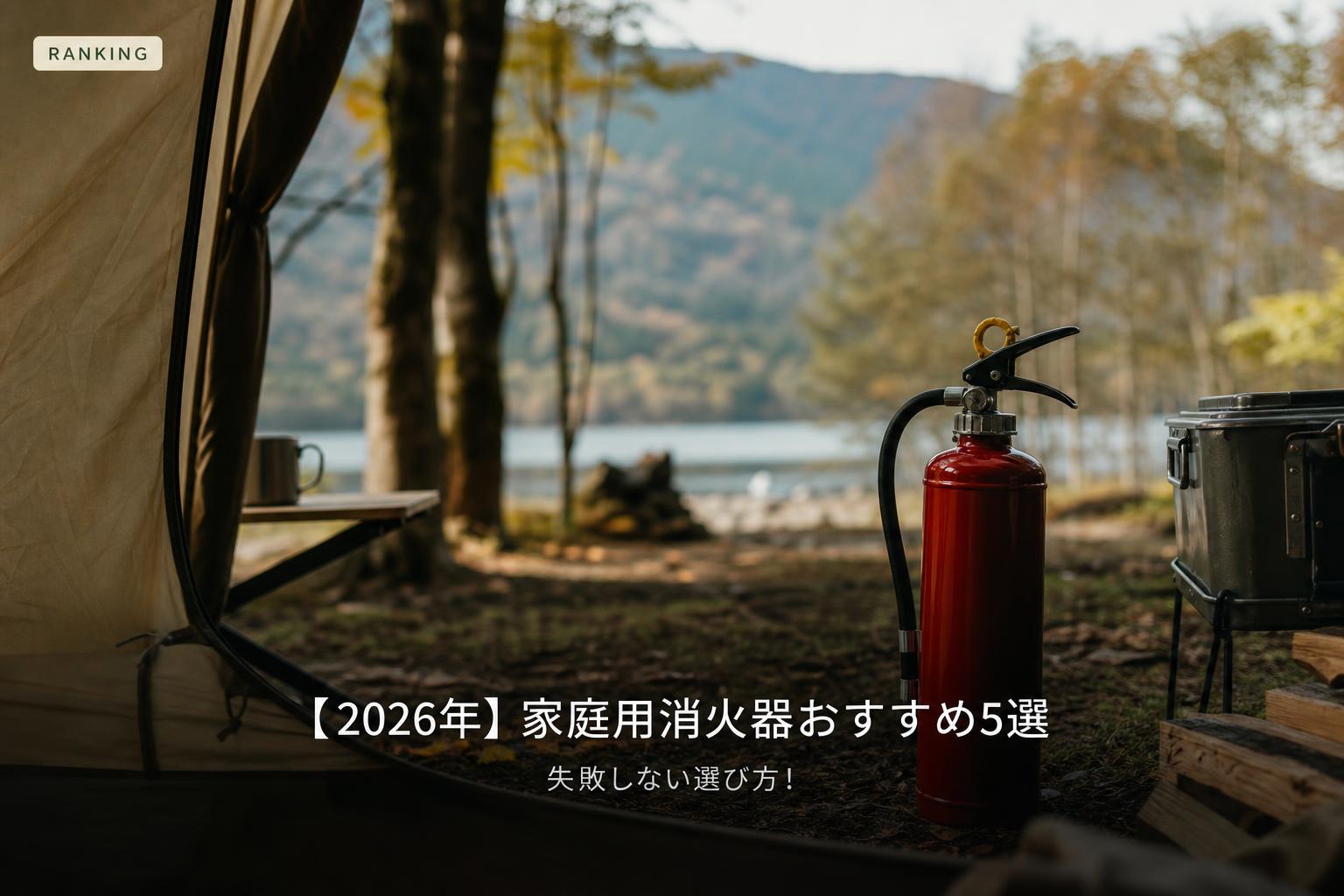 【2026年】家庭用消火器おすすめ5選｜失敗しない選び方