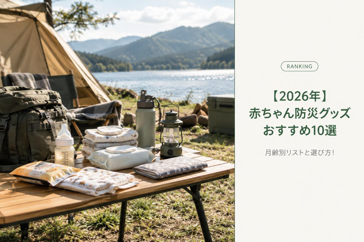 【2026年】赤ちゃん防災グッズおすすめ10選｜月齢別リストと選び方