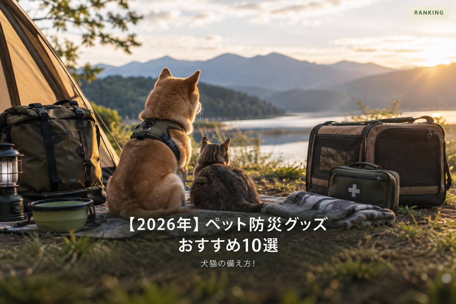 【2026年】ペット防災グッズおすすめ10選｜犬猫の備え方