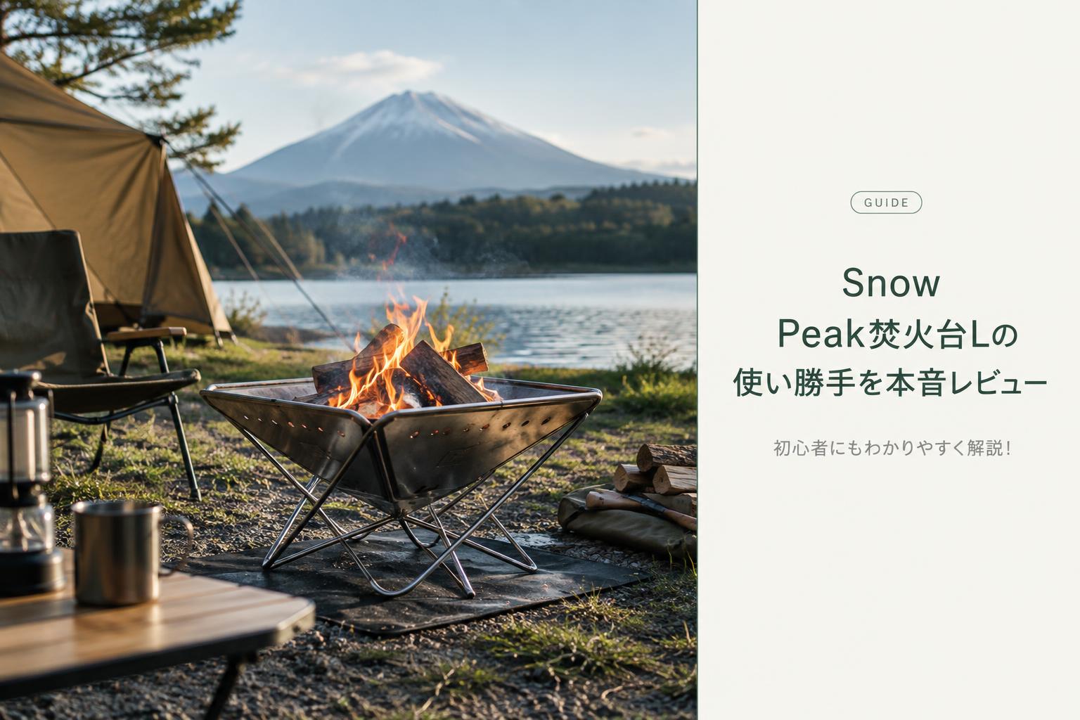 Snow Peak焚火台Lの使い勝手を本音レビュー