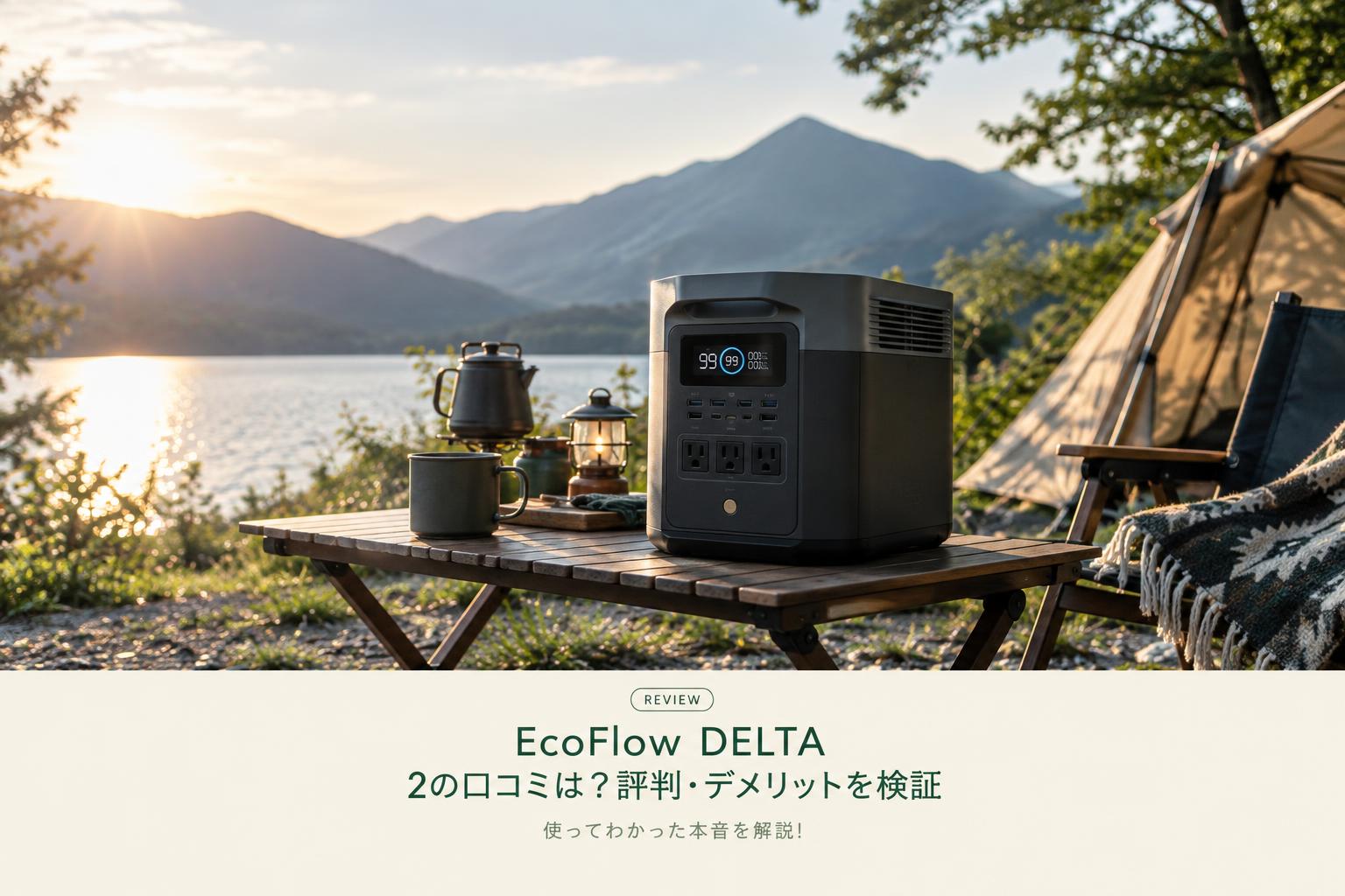 EcoFlow DELTA 2の口コミは？評判・デメリットを検証