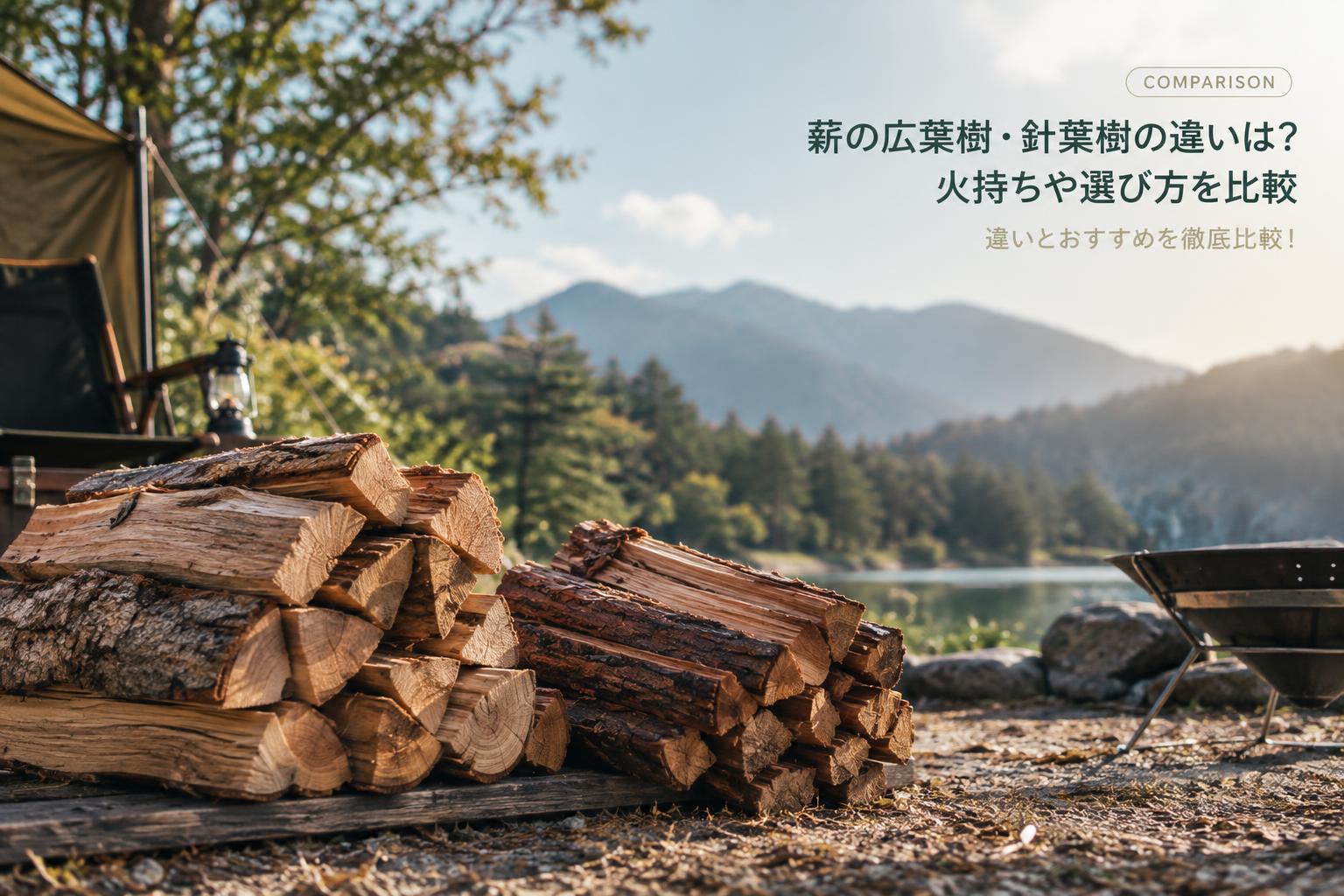 薪の広葉樹・針葉樹の違いは？火持ちや選び方を比較