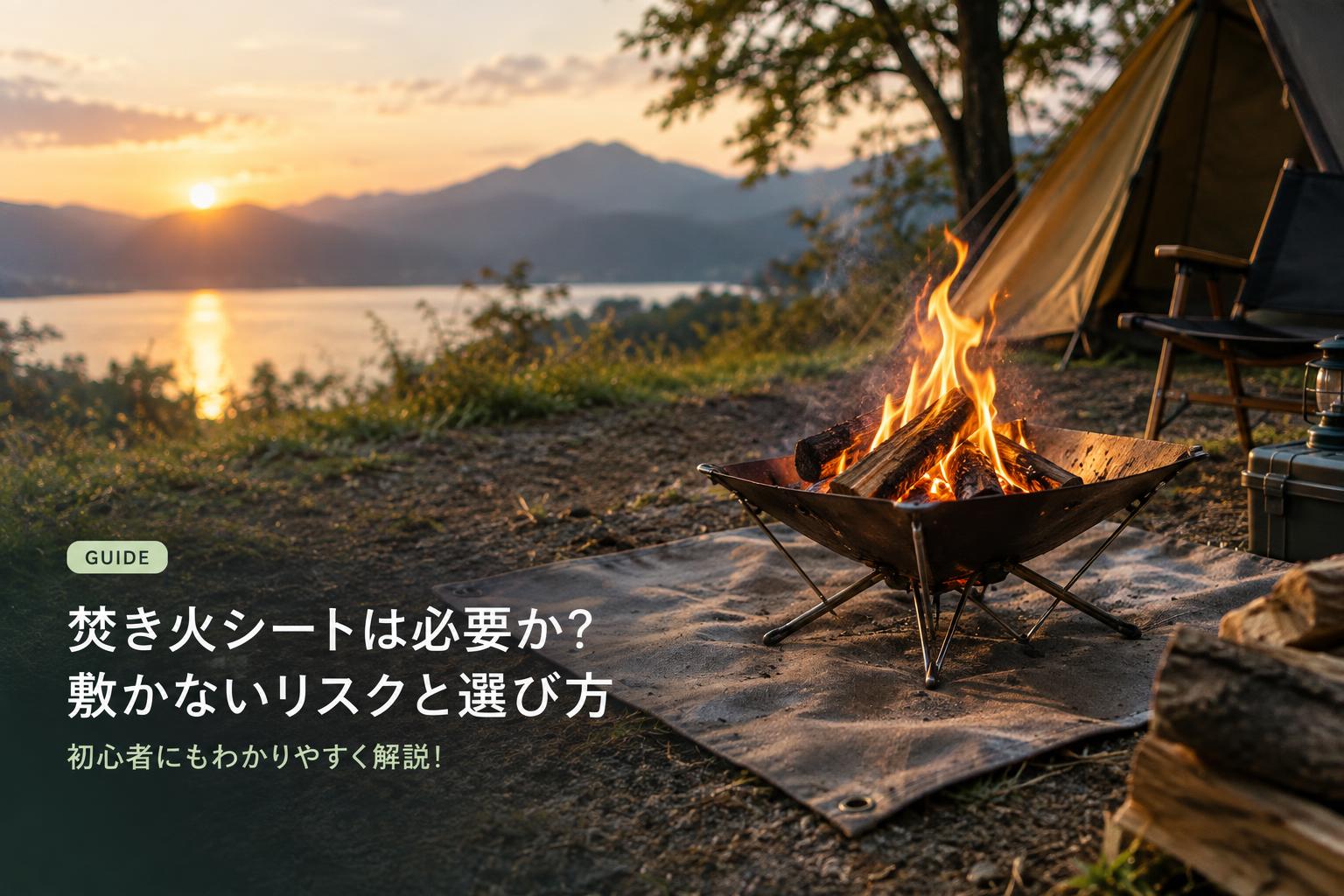 焚き火シートは必要か？敷かないリスクと選び方