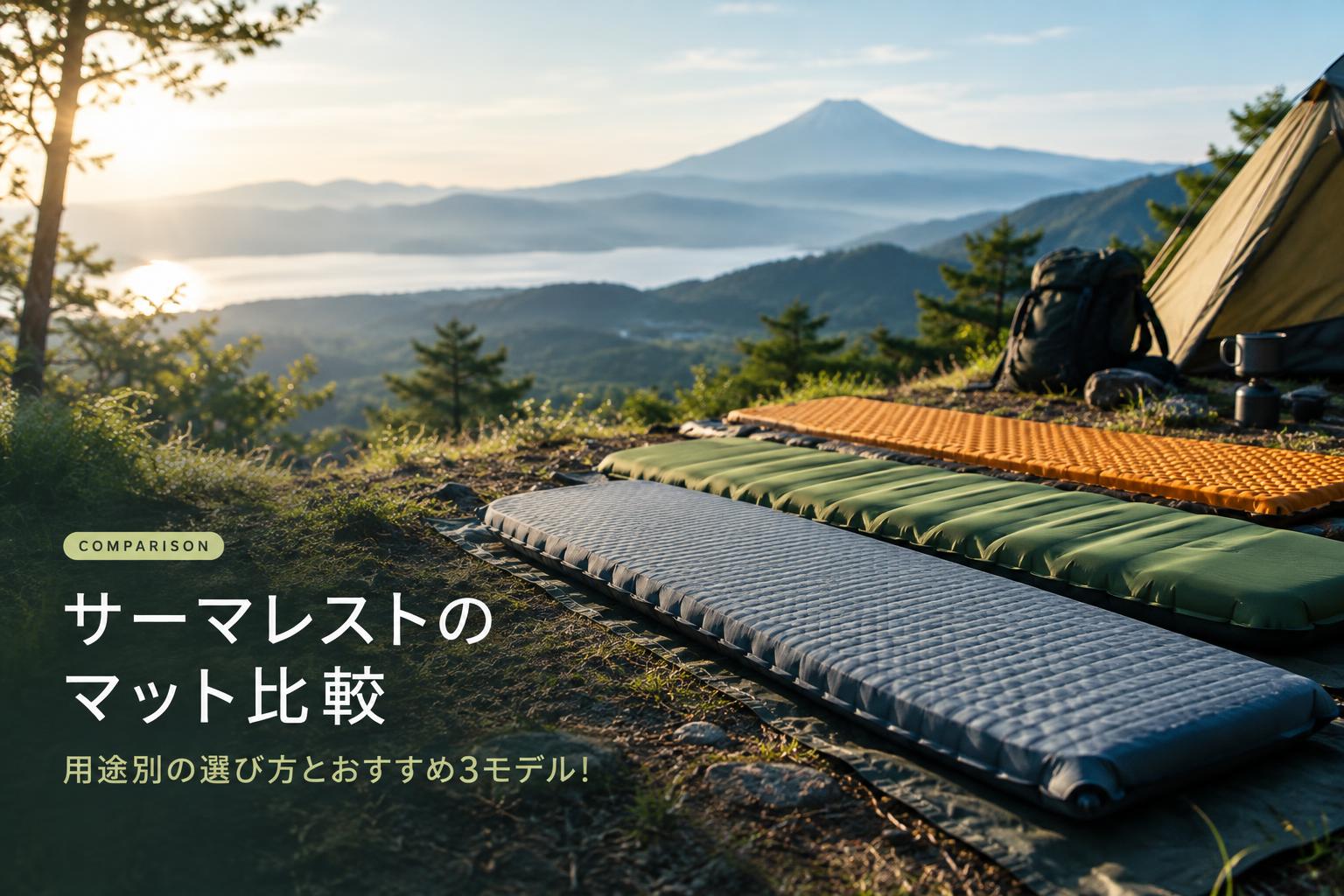 サーマレストのマット比較｜用途別の選び方とおすすめ3モデル