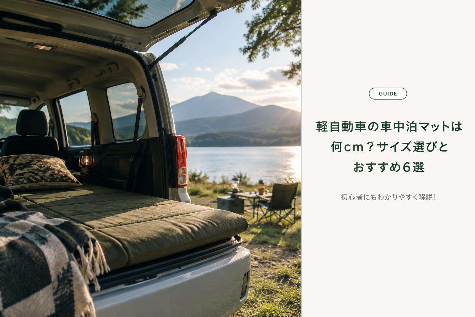 軽自動車の車中泊マットは何cm？サイズ選びとおすすめ6選