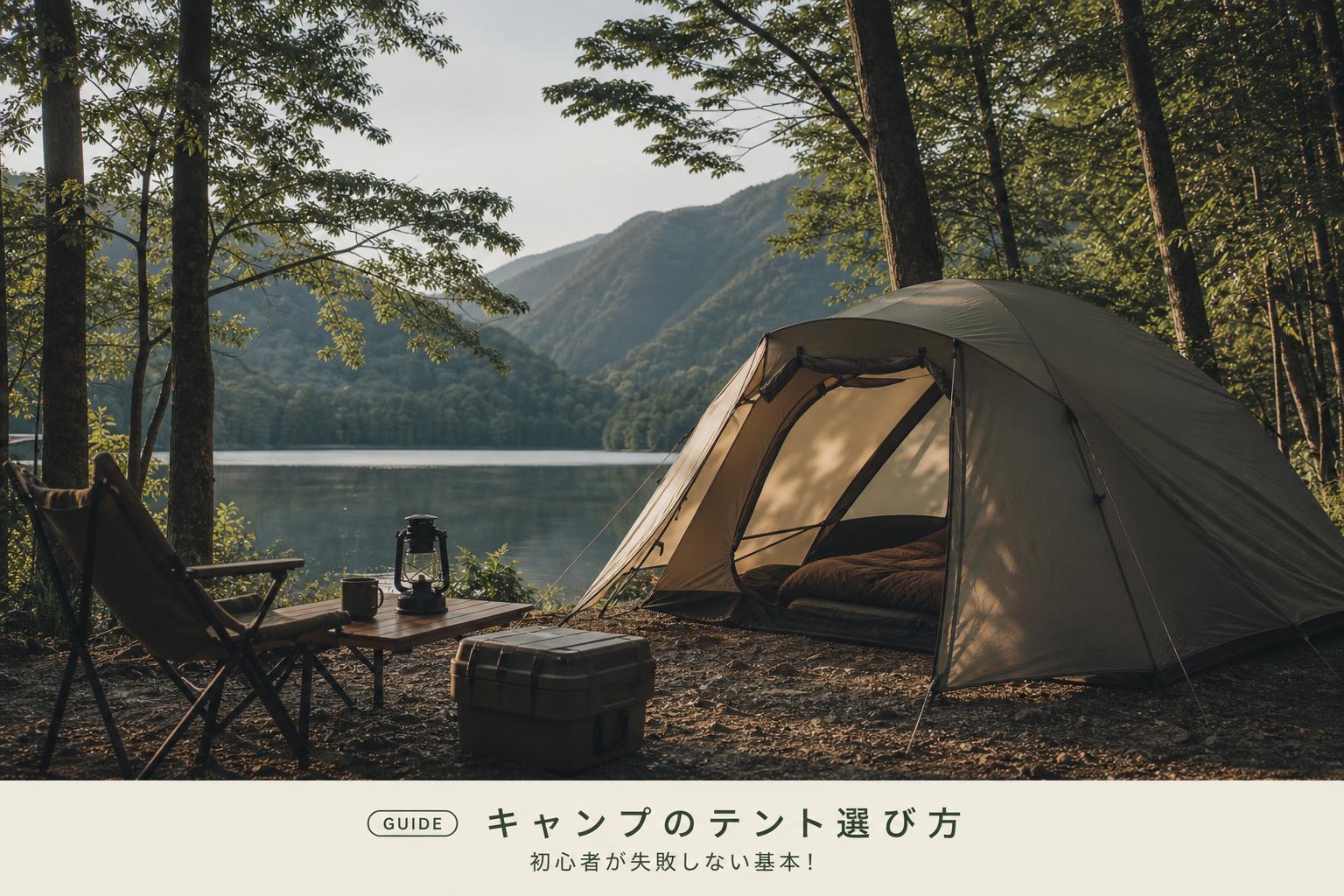 キャンプのテント選び方｜初心者が失敗しない基本