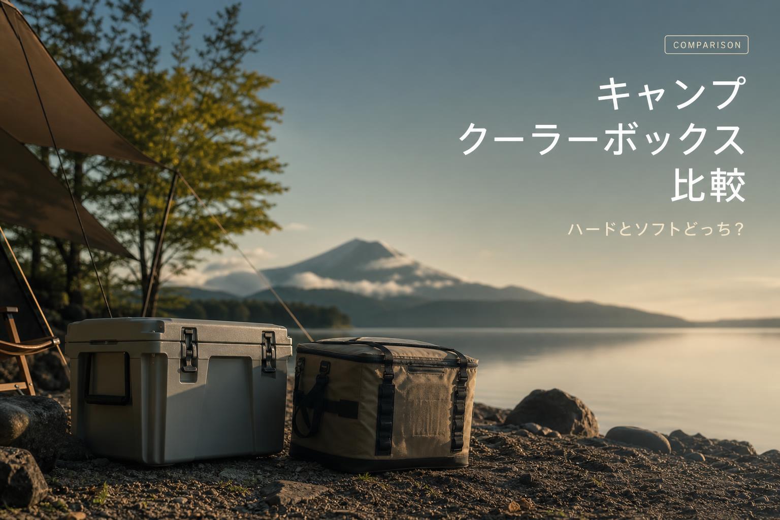 キャンプクーラーボックス比較｜ハードとソフトどっち？