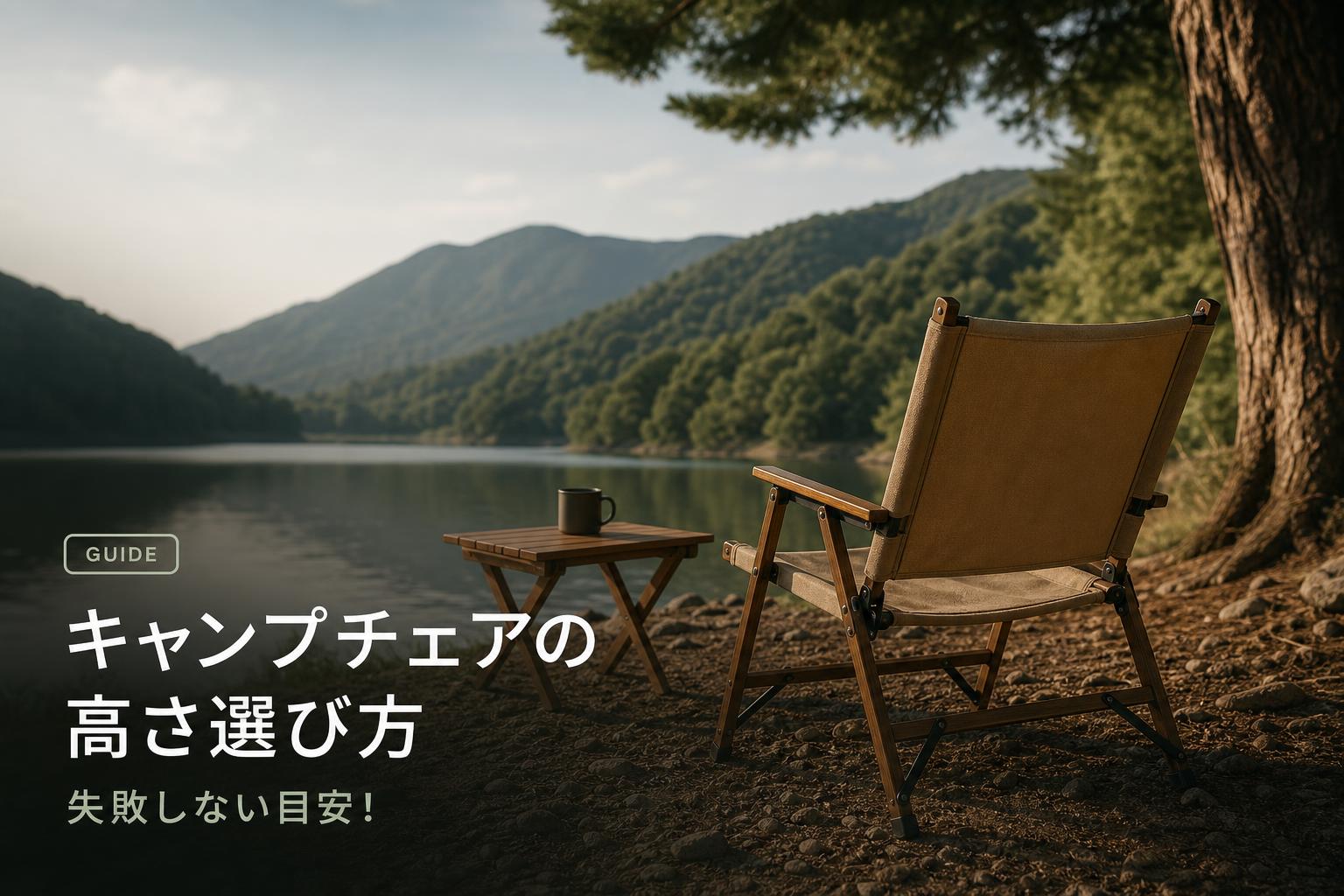 キャンプチェアの高さ選び方｜失敗しない目安