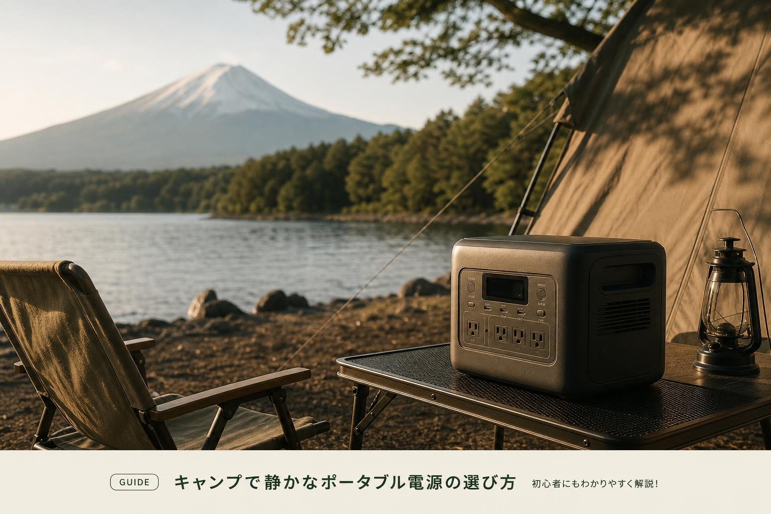 キャンプで静かなポータブル電源の選び方