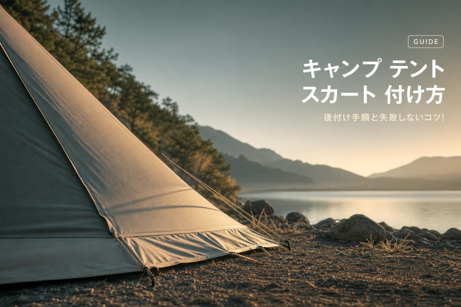 キャンプ テント スカート 付け方｜後付け手順と失敗しないコツ