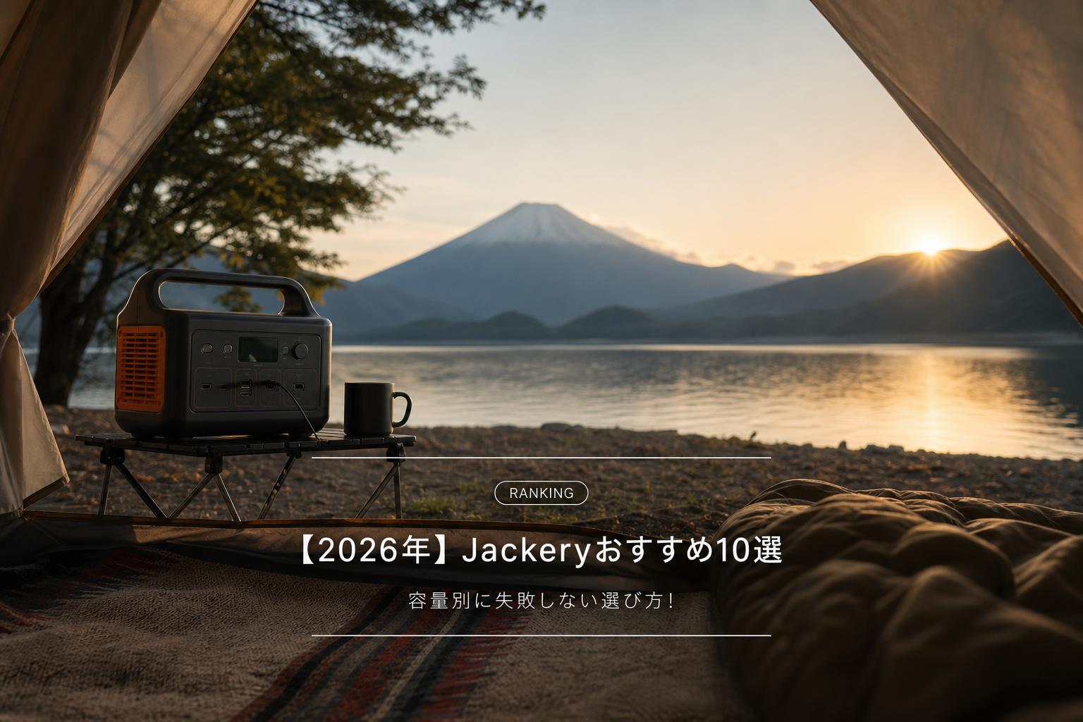 【2026年】Jackeryおすすめ10選｜容量別に失敗しない選び方